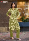 Alexa Vol 4 By Zoori Rayon Printed Kurti With Bottom Wholesale Suppliers In Mumbai